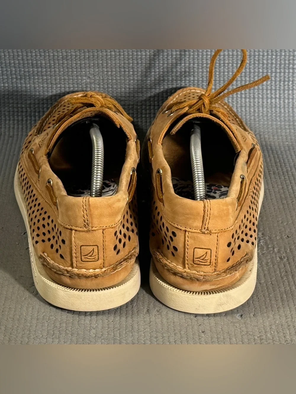 Sperry Boat Shoes A/O 2-Eye Laser Perf Shoes Men's Size 13